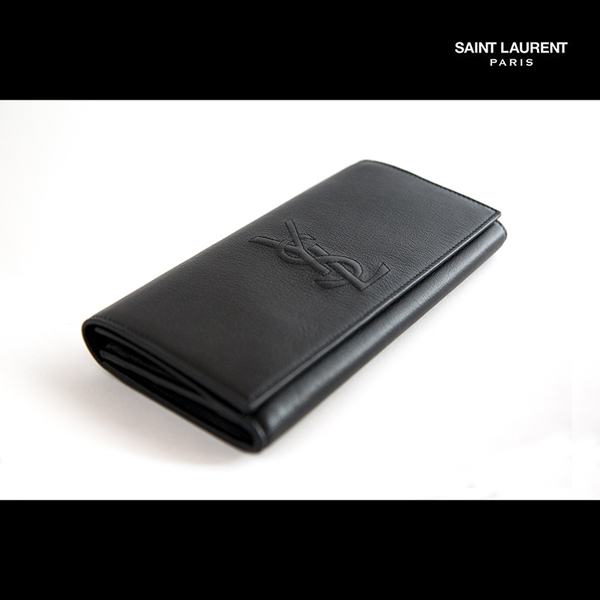 【日本未入荷】最高級レザー★大特価★Saint Laurantコピー ★黒長財布 8070706